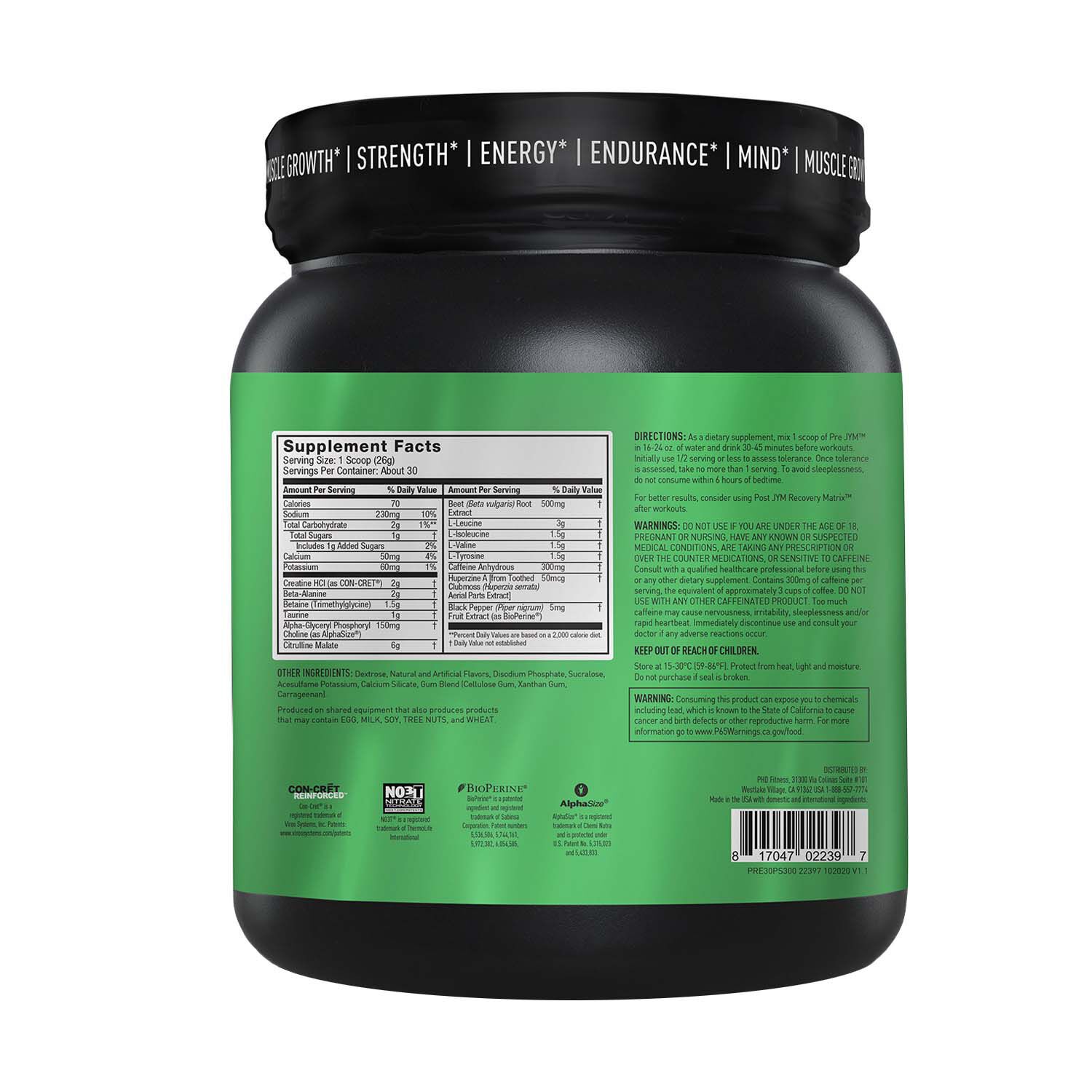 533867 Jym® Try Pre Jym Pineapple Strawberry Preworkout